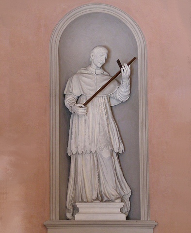 Giovanni Lazzoni, San Carlo Borromeo che venera la croce